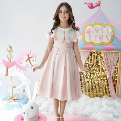 صورة فستان بناتي دلعة ورود لونين - 927